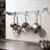 Thumbnail image #3 for Eagle Group 72-Inch Wall-Mount Single-Bar Aluminum Pot Rack with 6 Double-Prong Hooks
