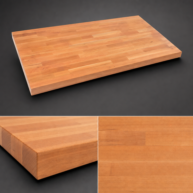 Product image #3 for John Boos Boos Block American Cherry Blended Edge Grain Kitchen Countertop, 60 x 36 x 1-1/2 Inch
