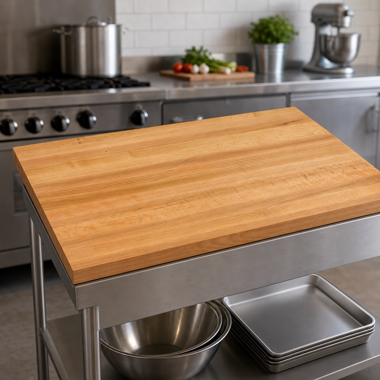 Product image #3 for John Boos Appalachian 48-Inch x 27-Inch Edge Grain Red Oak Island Countertop with Varnique Finish
