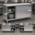 Thumbnail image #3 for Spec-Master 72-Inch Wide Sliding Door Stainless Steel Plate Cabinet