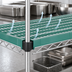 Thumbnail image #3 for QuadPlus 54 x 18 Inch Louvered Polymer Shelf Mat with Wire QuadTruss Frame, Green