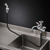 Thumbnail image #3 for T&S Brass Deck-Mount Workboard Faucet with 8-Inch Swing Nozzle and Hose Spray