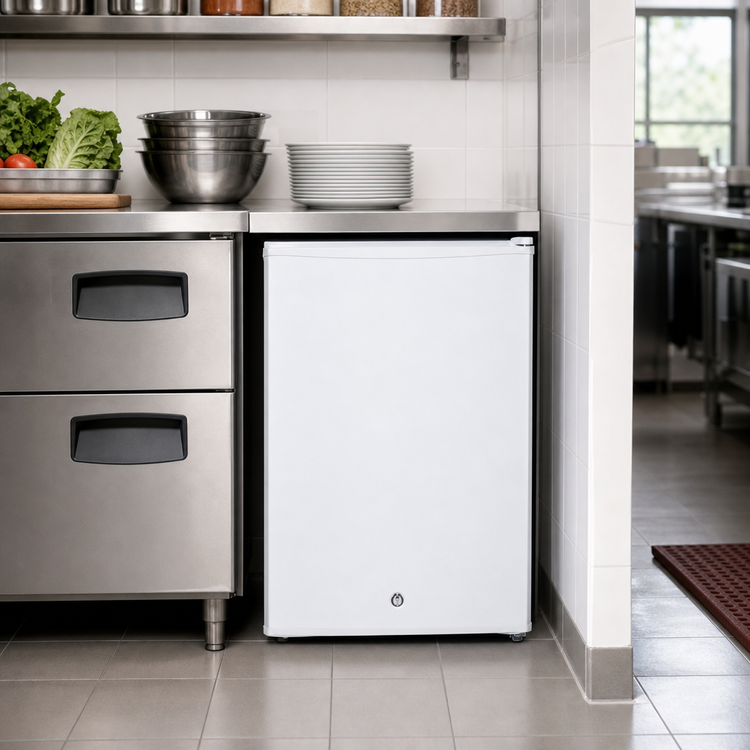 Product image #3 for Accucold FS30L7 Compact Freestanding Undercounter Freezer, 1.8 Cu. Ft., White