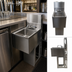 Thumbnail image #3 for BK Resources 12-Inch Stainless Steel Underbar Dump Sink with 10 x 14 x 6 Inch Bowl and 4-Inch Backsplash