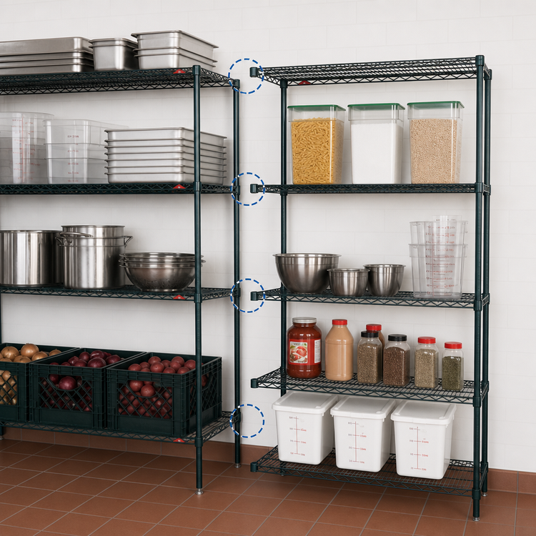 Product image #3 for Metro Super Erecta Metroseal 3 Wire Add-On Shelving Unit, 42 x 21 x 63 Inches, 4 Shelves