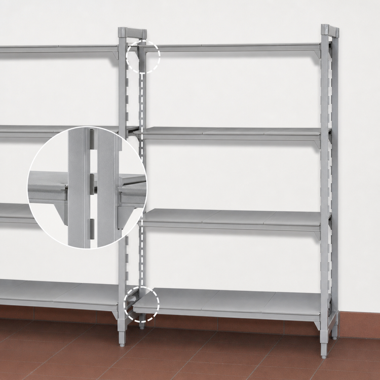 Product image #4 for Camshelving Premium 4-Tier Solid Stationary Add-On Shelving Unit, 24 x 18 x 84 Inches