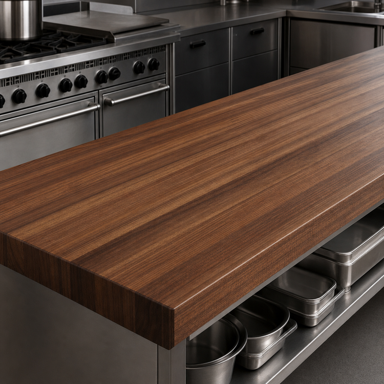 Product image #3 for Boos Block American Black Walnut Edge Grain Kitchen Countertop, 84 x 36 x 3 Inches