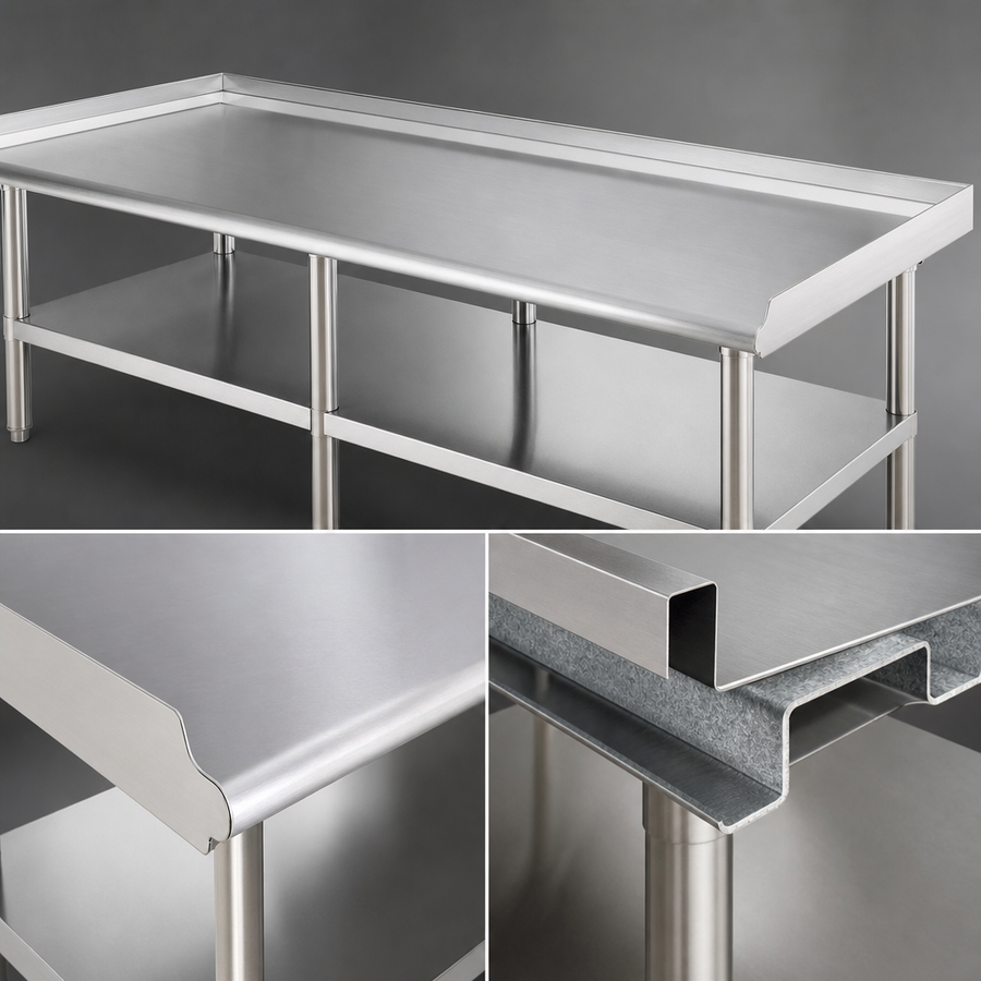 Reinforced Stainless Steel Top