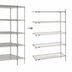 Thumbnail image #3 for Metro Super Erecta 72 x 24 x 74 Inch Add-On Wire Shelving Unit, 5 Shelves, Brite Finish
