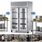 Thumbnail image #3 for True Mfg. - General Foodservice SPEC SERIES STG2RPT-2G-2G-HC Two-Section Pass-Thru Reach-In Refrigerator with Front/Rear Glass Doors
