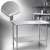 Thumbnail image #3 for Eagle Group Budget Series Flat Top Stainless Steel Work Table with Adjustable Galvanized Undershelf, 48