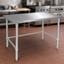 Thumbnail image #3 for John Boos Stallion 108-Inch x 30-Inch 16/300 Stainless Steel Flat Top Work Table with Safety Edge