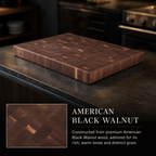 Thumbnail image #3 for John Boos Boos Block WALBBIT4-6025 End Grain American Black Walnut Island Countertop, 60 x 25 x 4 Inch