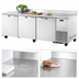 Thumbnail image #3 for True SPEC SERIES Three-Section Deep Work Top Refrigerator with Stainless Steel Top and Rear Splash
