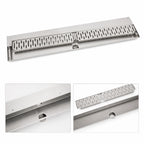 Thumbnail image #3 for John Boos UBDR-36 36-Inch Stainless Steel Underbar Drink Rail with Removable Perforated Grate