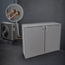 Thumbnail image #3 for Glastender CS1RB48 Shallow Depth Remote Back Bar Cooler, 48-Inch, 2-Section, Solid Swing Doors