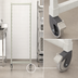 Thumbnail image #3 for Cambro Camshelving Premium Series Mobile Post Kit with Rigid Casters, 18 x 35-1/4 Inches, Speckled Gray