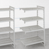 Thumbnail image #4 for Camshelving Premium 18 x 72 x 72 Inch 4-Shelf Vented Polymer Add-On Shelving Unit