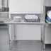 Thumbnail image #3 for 26-Inch Clean Straight Right-To-Left Stainless Steel Dish Table with 10-Inch Backsplash