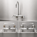 Thumbnail image #3 for T&S Brass Splash-Mounted Swivel Gooseneck Faucet with Adjustable Centers, Lever Handles, and Low-Lead Construction