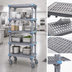 Thumbnail image #3 for Quantum Millenia 5-Shelf Mobile Polymer Shelving Starter Unit, 24