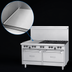 Thumbnail image #3 for Garland US Range U Series 60-Inch Gas Restaurant Range with 1 Griddle and 2 Standard Ovens