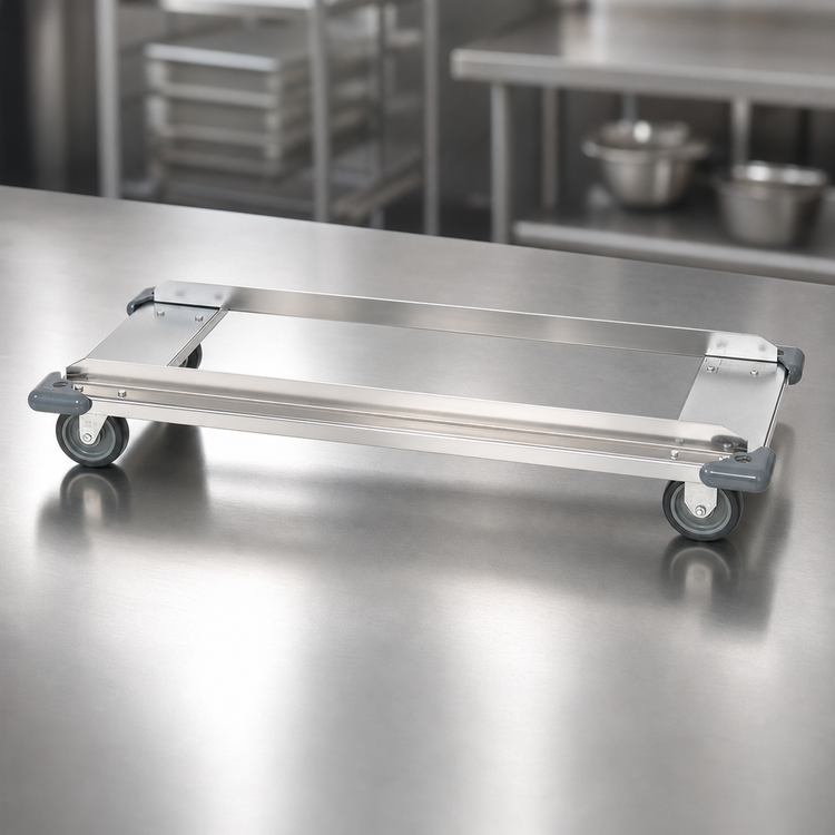 Product image #3 for Quantum Stainless Steel Dolly Frame, 60 Inch W x 18 Inch D, Without Casters