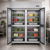 Thumbnail image #3 for Atosa Two-Section Reach-In Refrigerator with Solid Half Doors, 43.2 Cu. Ft., Top-Mount Self-Contained, Stainless Steel