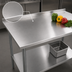 Thumbnail image #3 for John Boos Stallion 14-Gauge 300-Series Stainless Steel Work Table with Adjustable Undershelf, 120W x 24D, 1-1/2-Inch Rear Up-Turn