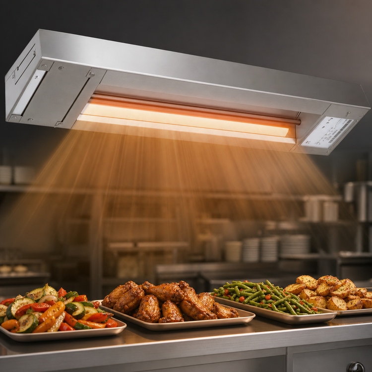 Product image #3 for Hatco Glo-Ray 96-Inch High-Watt Infrared Stainless Steel Strip Heater
