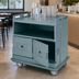 Thumbnail image #4 for Cambro Flat Top Beverage Service Cart with 2 Insulated Compartments and Solid Undershelf, 44.5 x 30 x 44 Inches