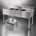 Thumbnail image #3 for Eagle Group 2200 Series 36-Inch Two-Compartment Underbar Sink Unit with Right Drainboard