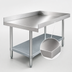 Thumbnail image #3 for Comstock-Castle 60-Inch Wide x 30-Inch Deep Equipment Stand with Stainless Steel Top and Galvanized Base
