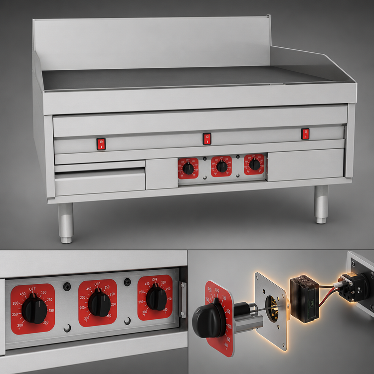 Product image #3 for Magikitch'n MKE-24-ST 24-Inch Electric Countertop Griddle