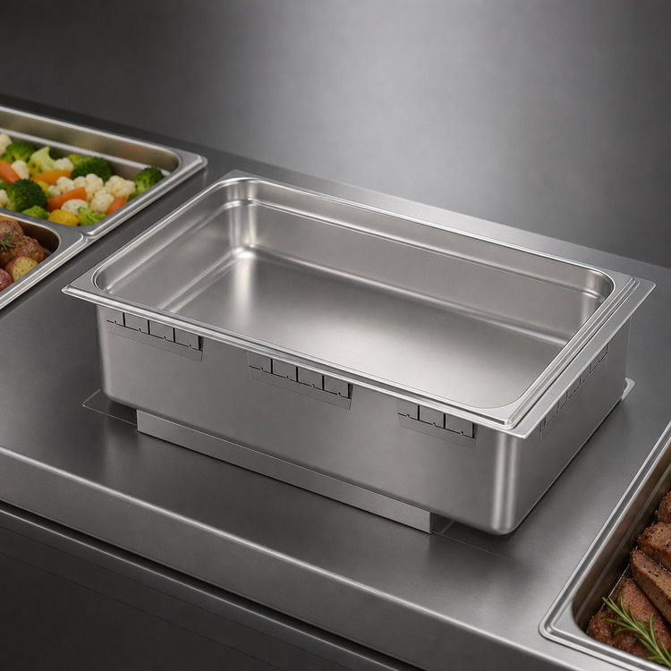 Product image #3 for Hatco HWB-FUL Drop-In Rectangular Heated Well for Full-Size Pan, Non-Insulated Stainless Steel