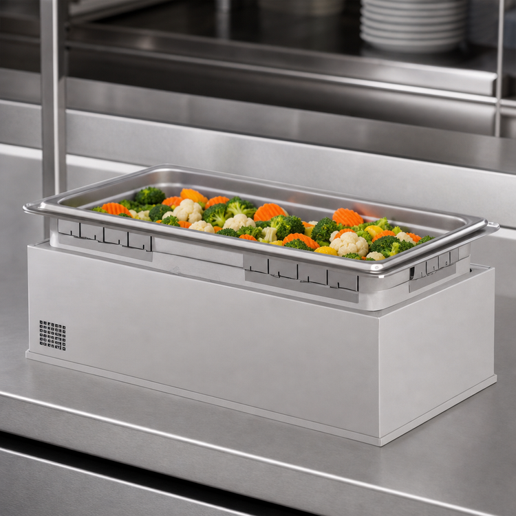Product image #3 for Hatco HWBHI-FUL Rectangular Drop-In Heated Well for Full-Size Pan