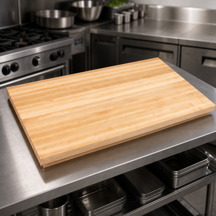 Product image #3 for John Boos Boos Block 72-Inch x 25-Inch Edge Grain Maple Kitchen Countertop, Varnique Finish