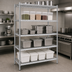 Thumbnail image #3 for Heavy-Duty 5-Tier Chrome Wire Shelving Unit, 18 x 42 x 84 Inches, 800 lb. Capacity