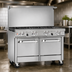 Thumbnail image #3 for Southbend Ultimate 48-Inch Gas Restaurant Range with 2 Non-Clog Burners, 36-Inch Thermostatic Griddle, and Double Space-Saver Ovens