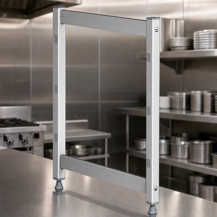 Product image #3 for Fermostock Stationary Cantilevered Shelving Upright, 24 Inch H x 14 Inch D, Deep Anodized Aluminum
