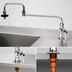 Thumbnail image #3 for T&S Brass Single-Hole Deck-Mount Pot Filler Faucet with 24 Inch Double-Jointed Swing Nozzle