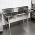 Thumbnail image #3 for John Boos E-Series 3-Compartment Sink with Right-Hand Drainboard, 62-1/2