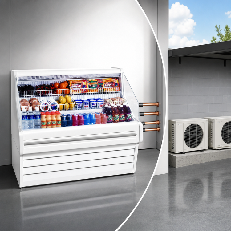 Product image #3 for Howard-McCray Ovation Series 63-Inch Remote Straight Plexi Open Impulse Merchandiser with LED Lighting