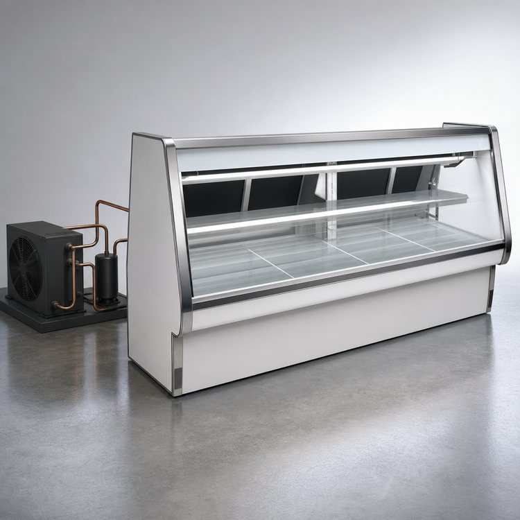 Product image #3 for Howard-McCray 34E Series 148-1/2-Inch Remote Deli Meat & Cheese Service Case, Full Service, Endless Design, Straight Glass Front, LED Lighting