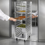 Thumbnail image #3 for Metro RF13N Pass-Thru Roll-In Refrigerator Pan Rack, End Load, 36-Pan Capacity, Aluminum, 1-1/2-Inch Centers