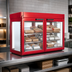 Thumbnail image #3 for Hatco Flav-R-Savor 48-Inch Large Capacity Non-Humidified Countertop Hot Food Merchandising Cabinet with 2 French Doors and 3-Shelf Rack