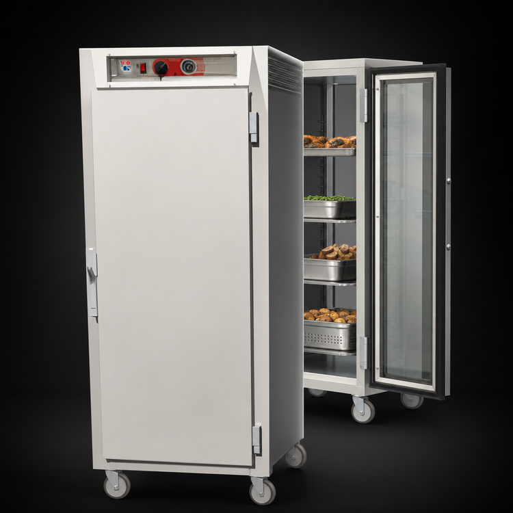 Product image #3 for Metro C5 6 Series Full-Height Pass-Thru Heated Holding Cabinet with Solid Front and Glass Rear Door
