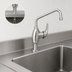Thumbnail image #3 for EverSteel Stainless Steel Single-Hole Deck Mount Single Lever Manual Faucet with 8-Inch Swing Nozzle