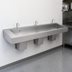 Thumbnail image #3 for 90-Inch Wall-Mounted ADA-Compliant Stainless Steel Scrub Hand Sink with 1 Station