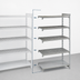 Thumbnail image #4 for Cambro Camshelving Premium 21-Inch x 36-Inch x 84-Inch 5-Tier Add-On Polymer Shelving Unit, Vented and Solid